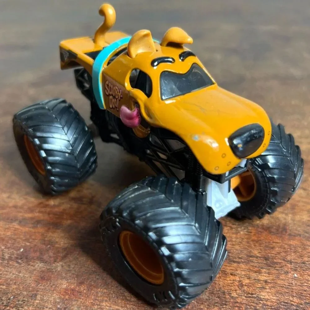Monster Jam Diecast Monster Trucks - Scooby-Doo,  Dragon & Iron Warrior, Lot (3)